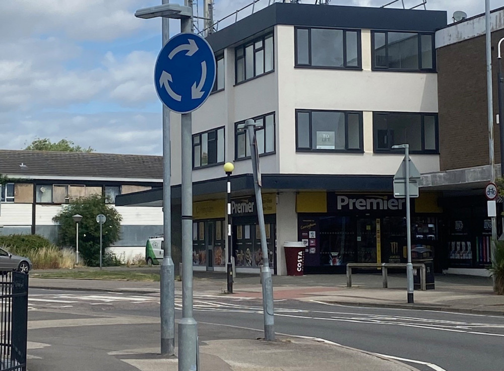 The Premier store where the assault and robbery took place. The building behind is the town's former police station which was sold off because it wasn't needed!