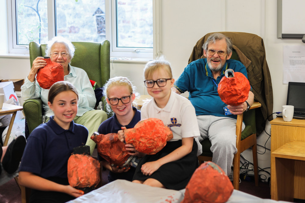 The Lawrence Centre has enjoyed art sessions with students from St Cuthbert's CofE Primary School to create 'Jars of Joy'