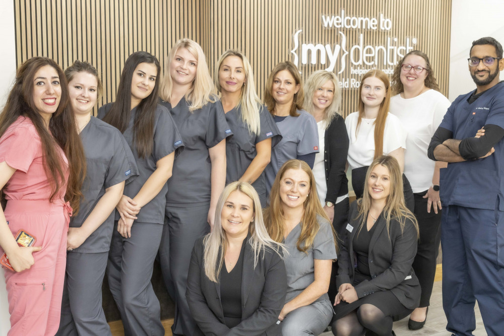 The {my}dentist Oakham team were all smiles when reviews for their new and improved practice came in. Image credit: {my}dentist. 