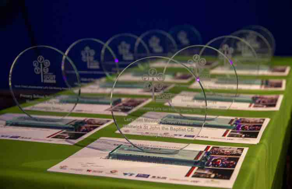 Trophies on display from last year's awards ceremony. Photo: North West Leicestershire District Council