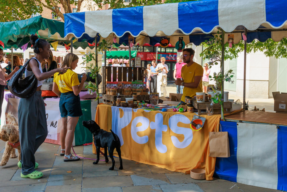 Pampered Pooches: The stalls at the special market are guaranteed to get tails wagging.