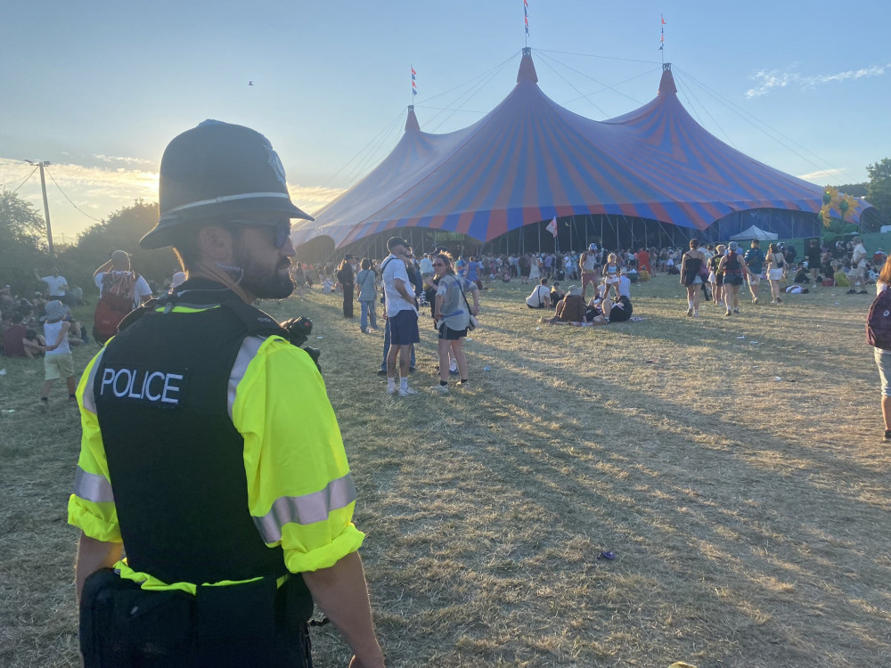 Police at Glastonbury 2023