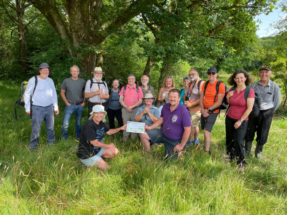 Chardstock Eco Group are celebrating after receiving the Saving Devon’s Treescapes Award