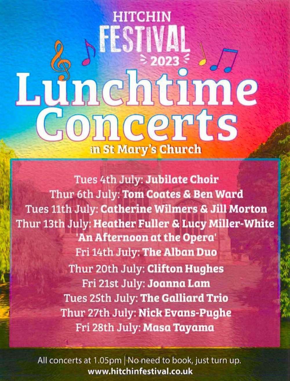Lunchtime concerts at St Mary’s Church Lunchtime concerts at St Mary’s Church