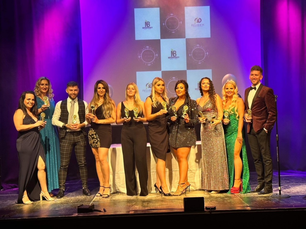 Laura second from right at the top awards ceremony in Bath Laura second from right at the top awards ceremony in Bath