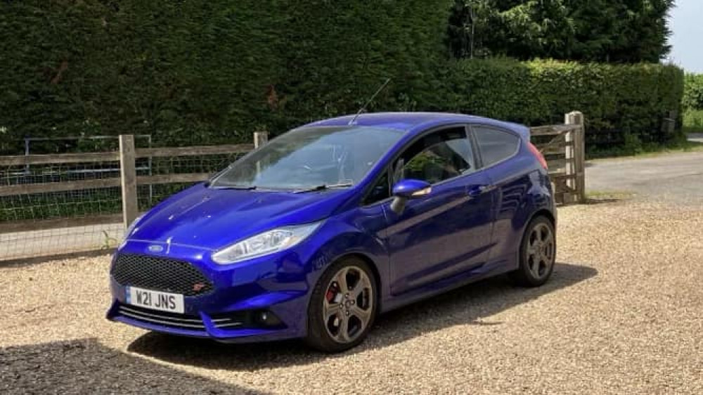 A dark blue Ford Fiesta was stolen from a private car park in Oakham. Image credit: Antonia Garnett-Clarke. 