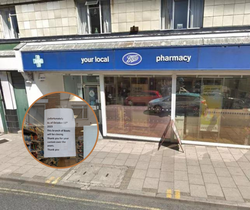 The Boots Pharmacy in Glastonbury will be closing in October