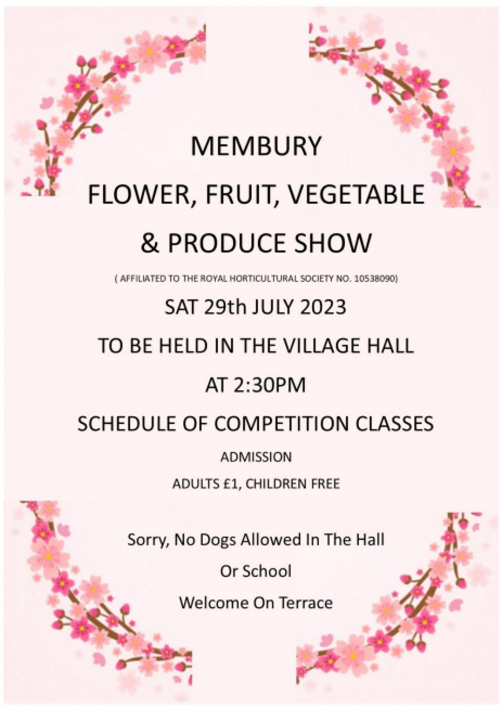 Membury Fruit, Flower, Vegetable and Produce Show