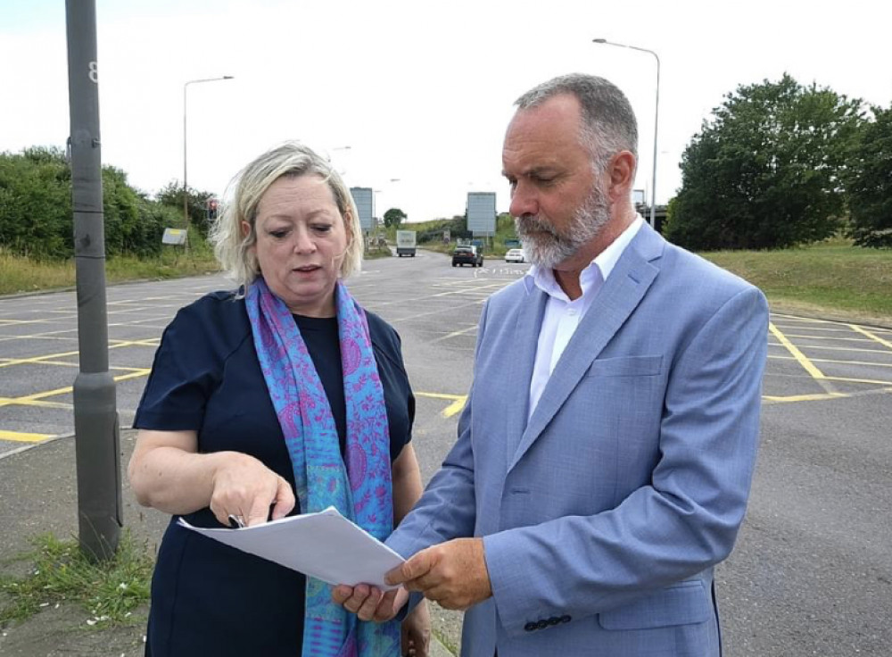 Jackie Doyle-Price and Cllr Andrew Jefferies.