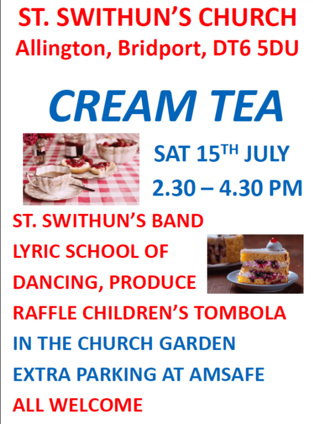 St Swithun's Church Cream Tea