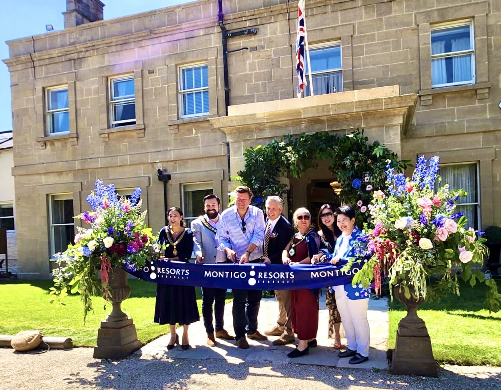 The Ribbon Cutting ceremony at Charlton House