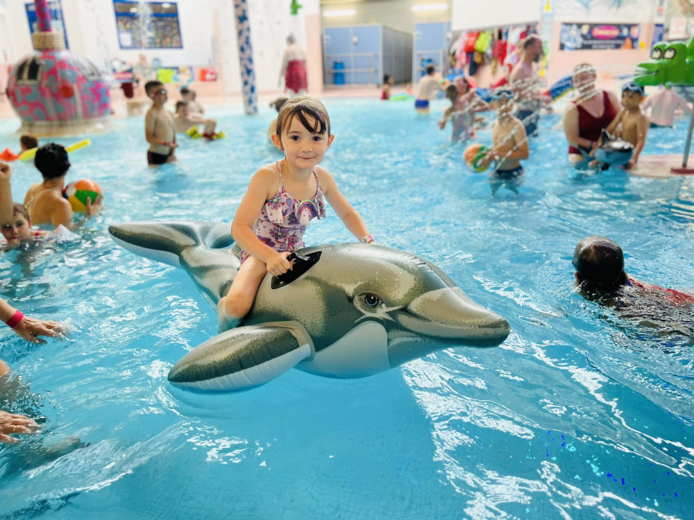 Families enjoyed the Hawaiian Luau party at Dimensions Leisure Centre, on Scotia Road (Stoke-on-Trent City Council).