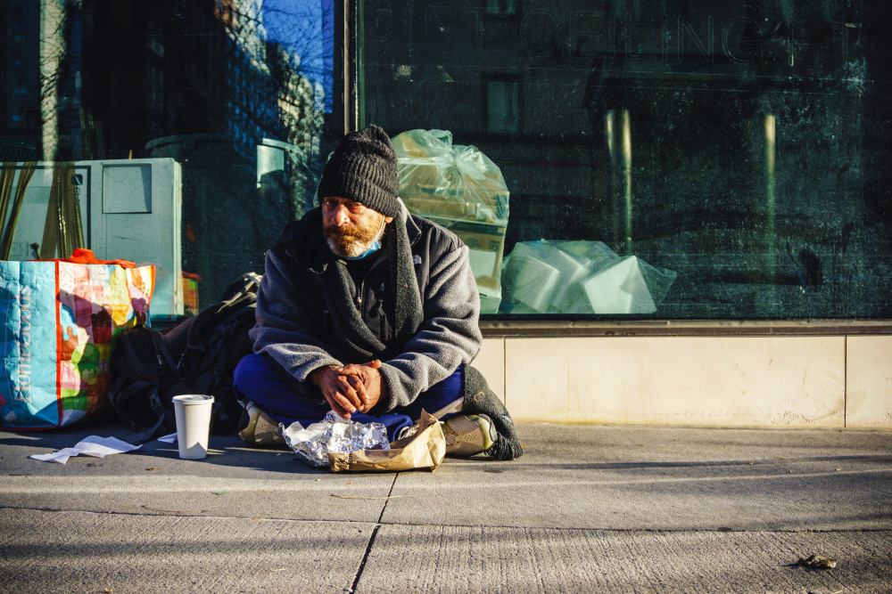 Members of the public are being asked not to give money to beggars.