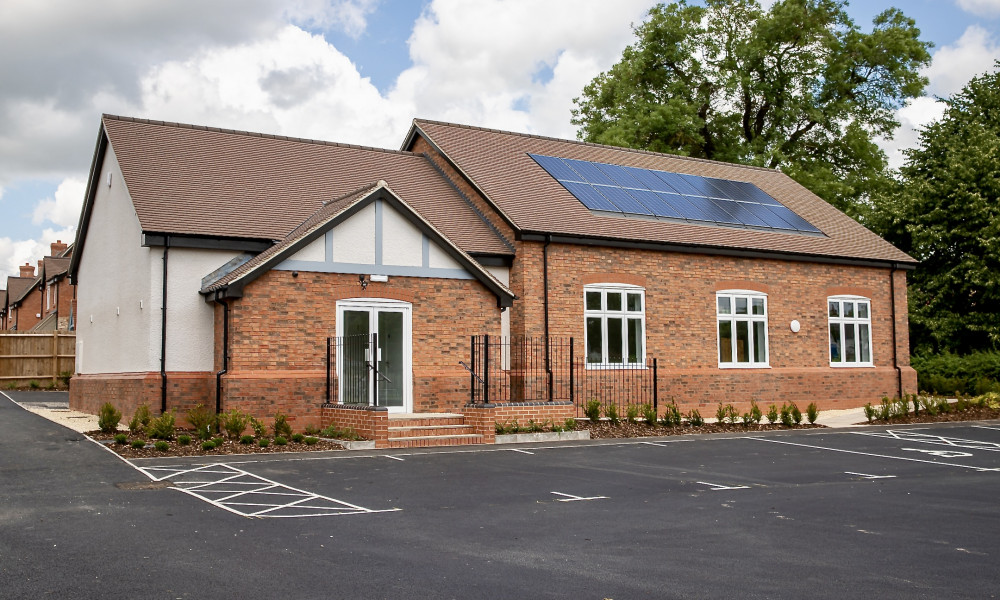 The newly completed village hall at Breedon on the Hill