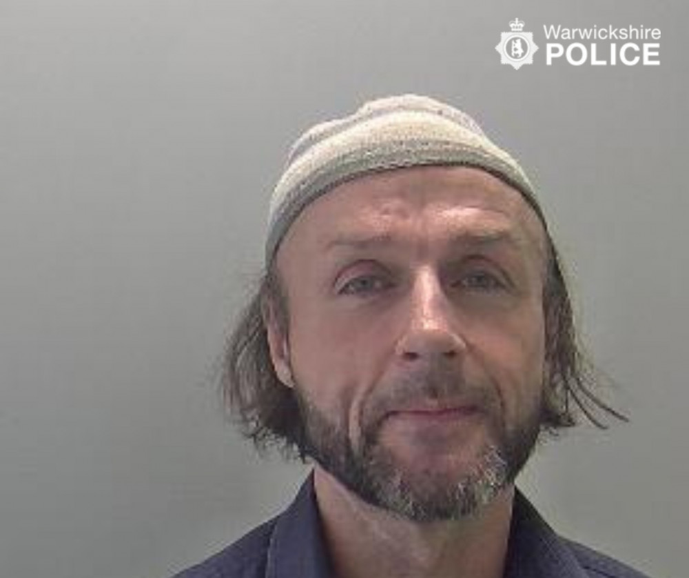 Karl Townsend has been sent back to prison for another 28 months after breaching his Sexual Offences Prevention Order (image via Warwickshire Police)