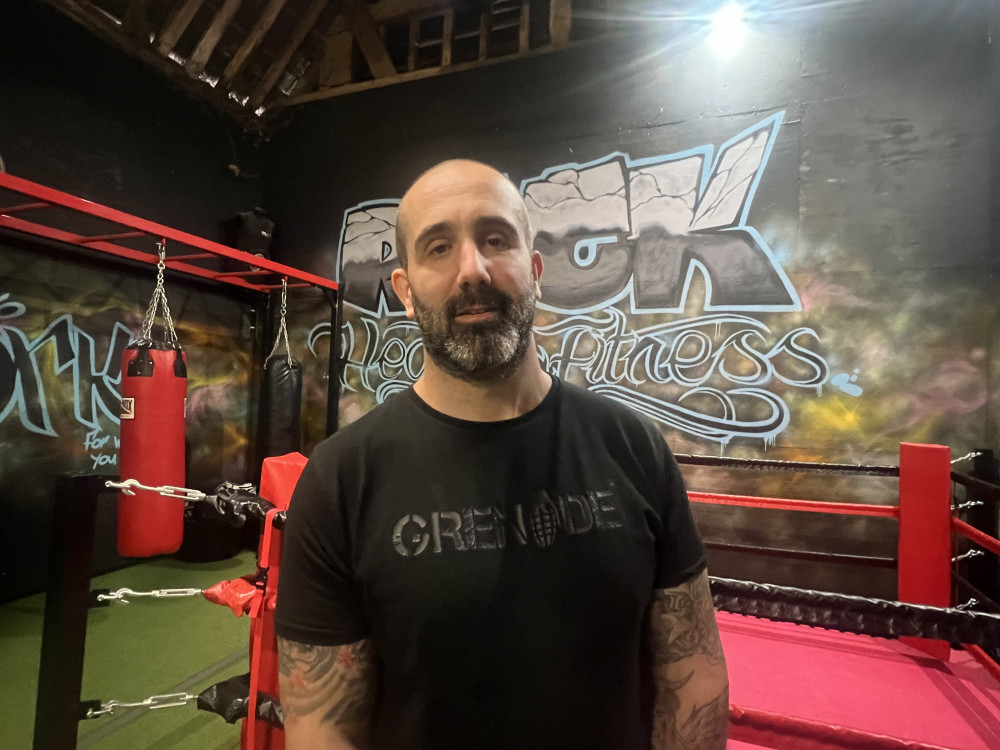 Q&A: This week, Hitchin Nub News paid a visit to the beautiful village of Offley, to see what the brilliant Rock Health & Fitness gym offers. PICTURE: Rock PT Steve Jeffs. CREDIT: Nub News 