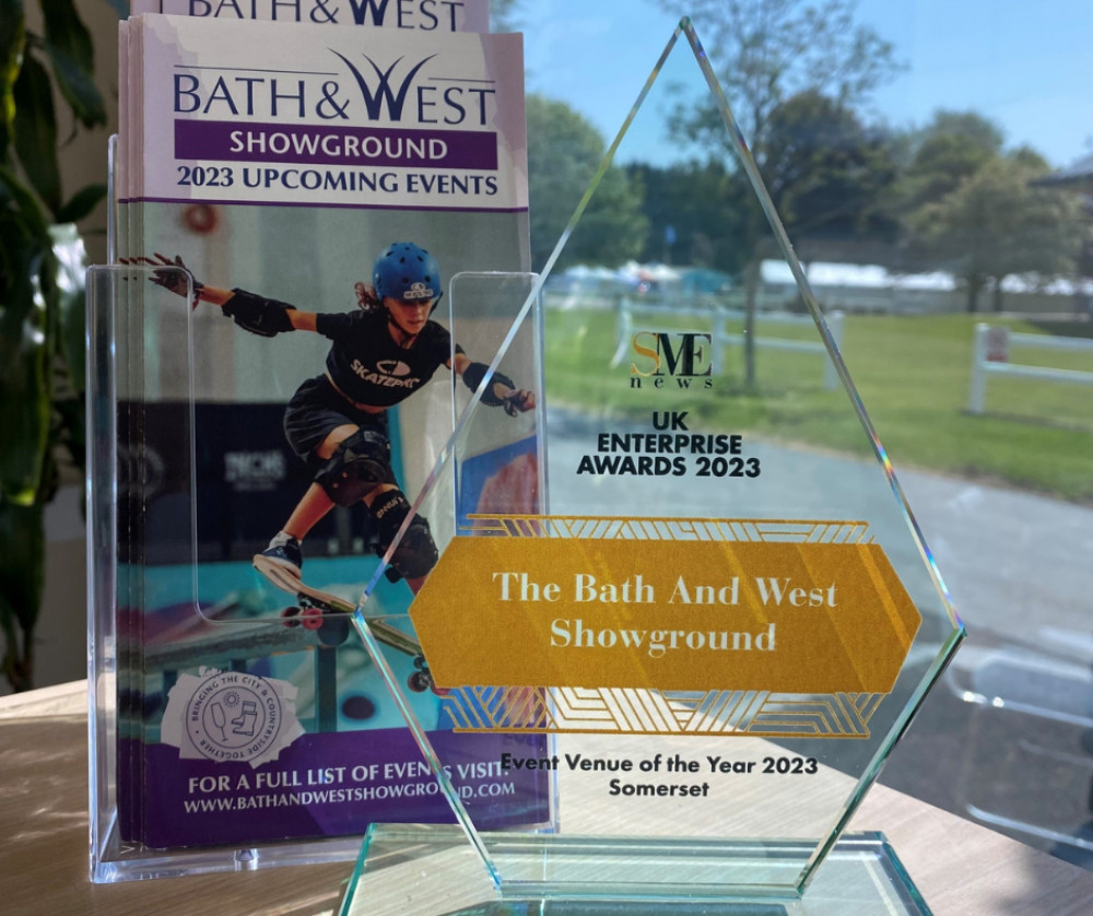The Bath and West Showground was named Event Venue of the Year The Bath and West Showground was named Event Venue of the Year