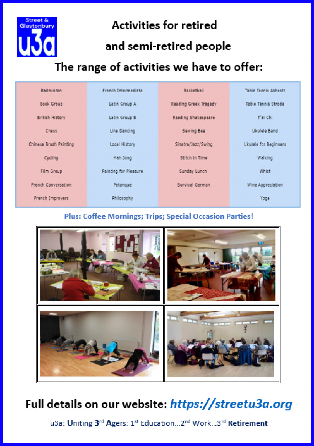 u3a Enrolment Day u3a Enrolment Day