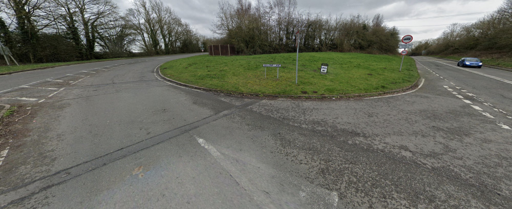 The road between Measham and Ashby was closed for some hours following the incident. Photo: Instantstreetview.com