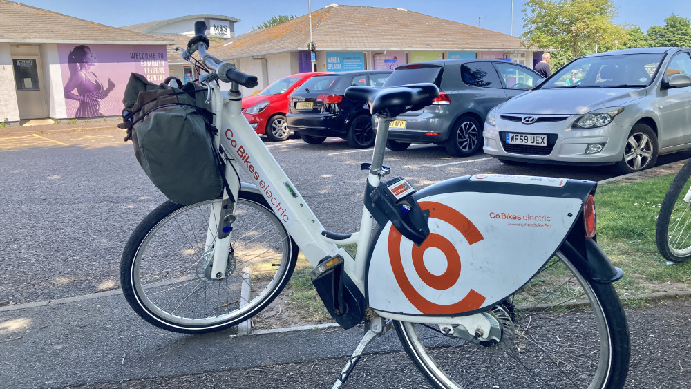 An electric Co Bike in Exmouth (Nub News/ Will Goddard)