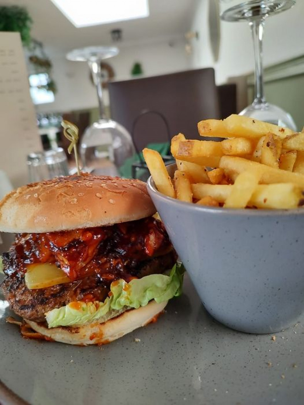 Burger Night at The Fox and Hounds. Image credit: The Fox and Hounds.