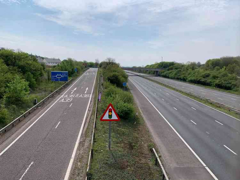 The M5 near Burnham today (April 12) Photo: Graham Cook