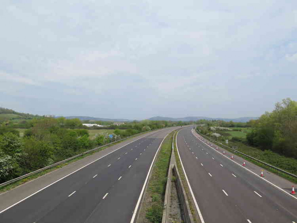 Photos taken at 1pm at J23 and J22 on the M5. Photo Ollie Hulme