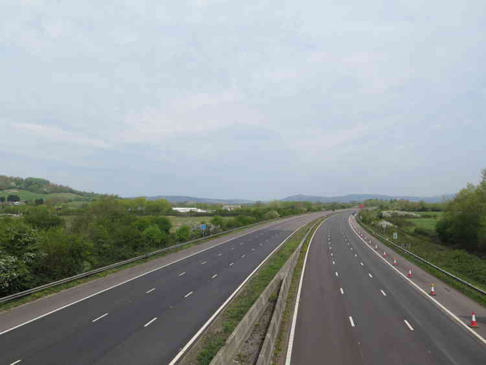 Photos taken at 1pm at J23 and J22 on the M5. Photo Ollie Hulme