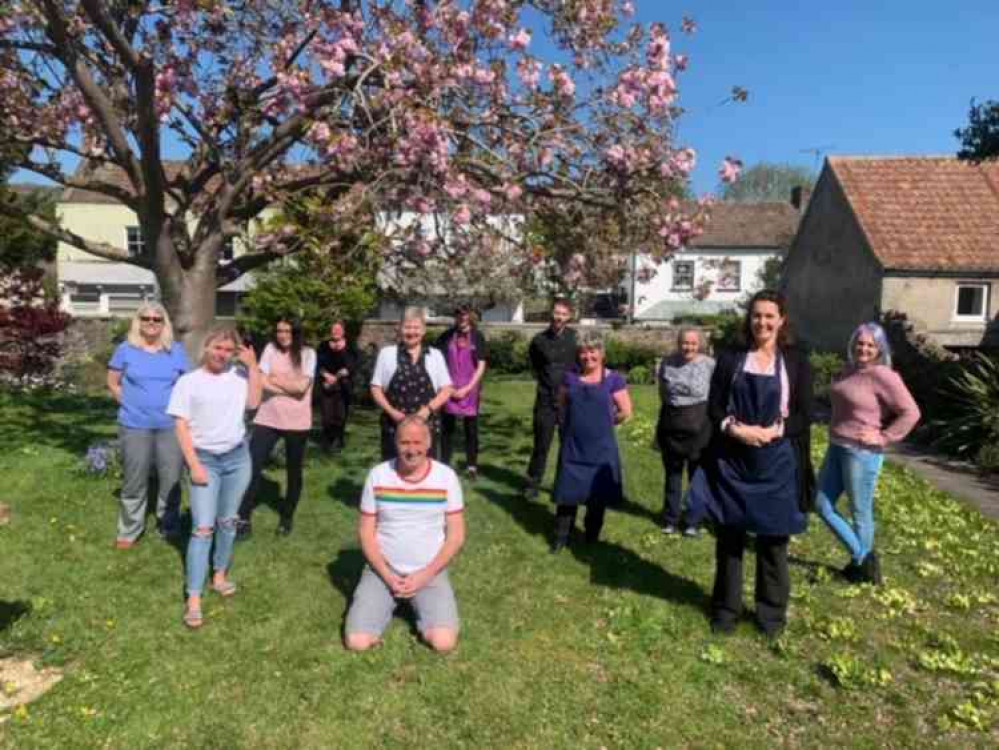 Staff at Court House Retirement Home in Cheddar