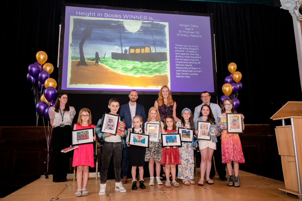 Top readers across the borough got the chance to meet their favourite authors in this ceremony in the Town Hall ballroom (Image - Stockport Council)