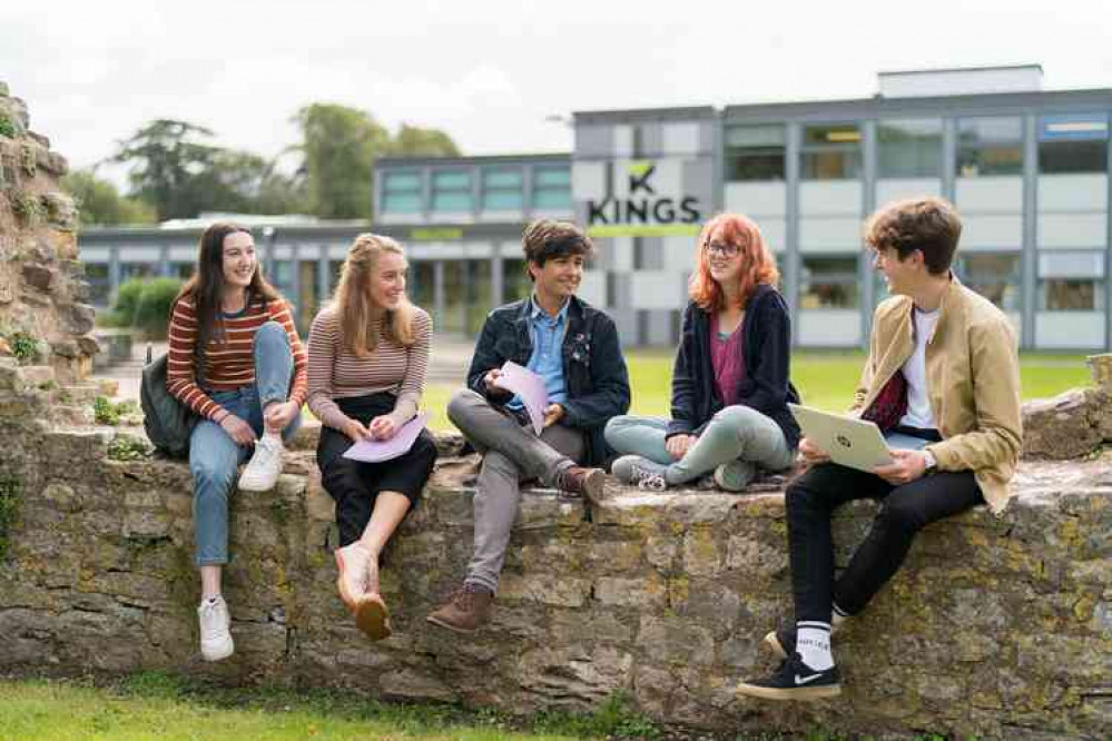 Students at the Kings of Wessex Academy in Cheddar