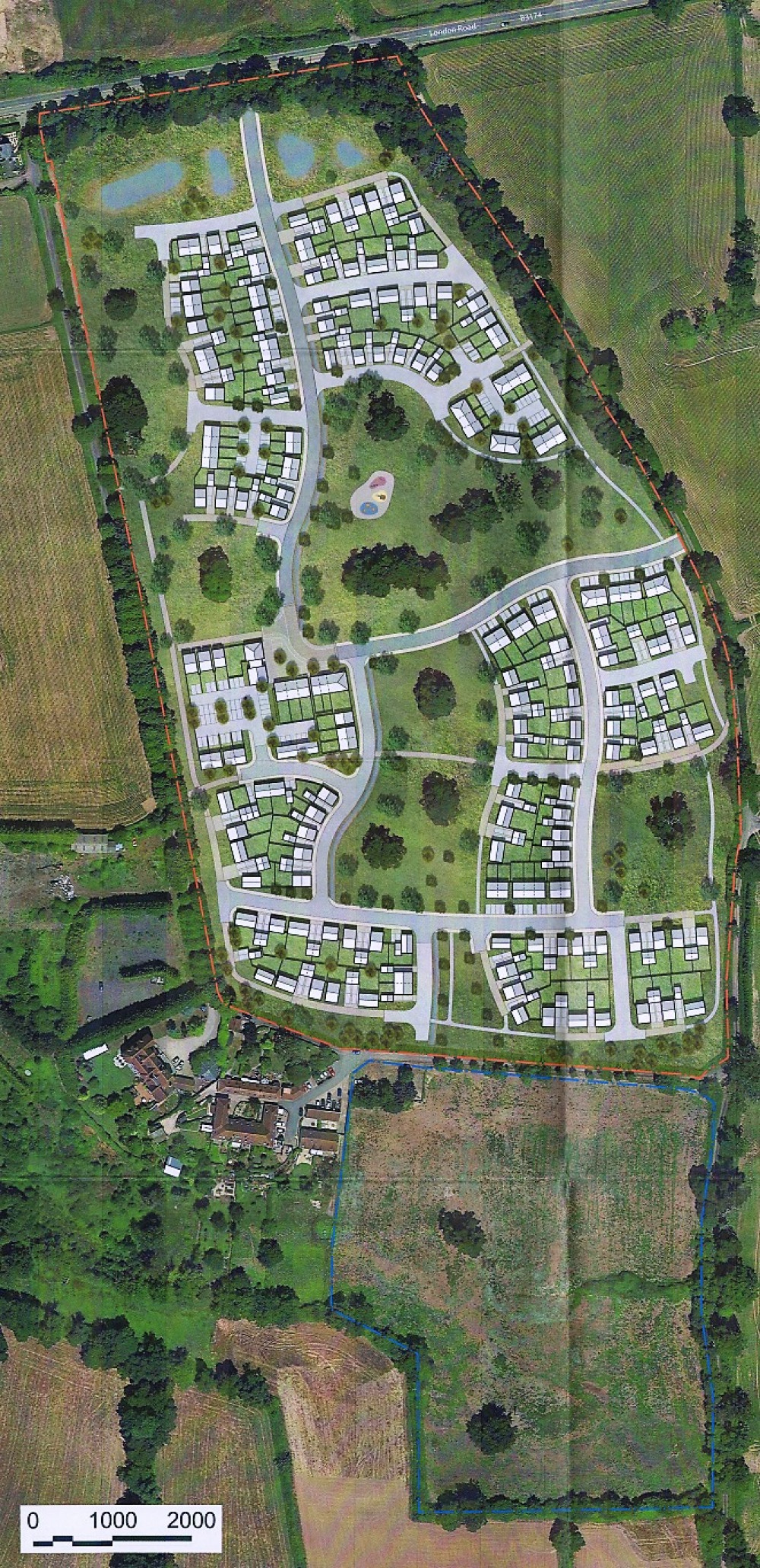 West of Gribble Lane indicative masterplan (Image: Planning documents)