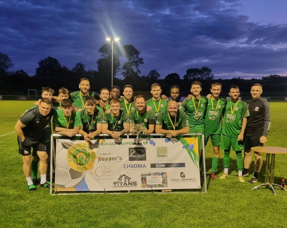 Cottesmore have won the Rutland Cup Final 2023. Image credit: Cottesmore AFC.