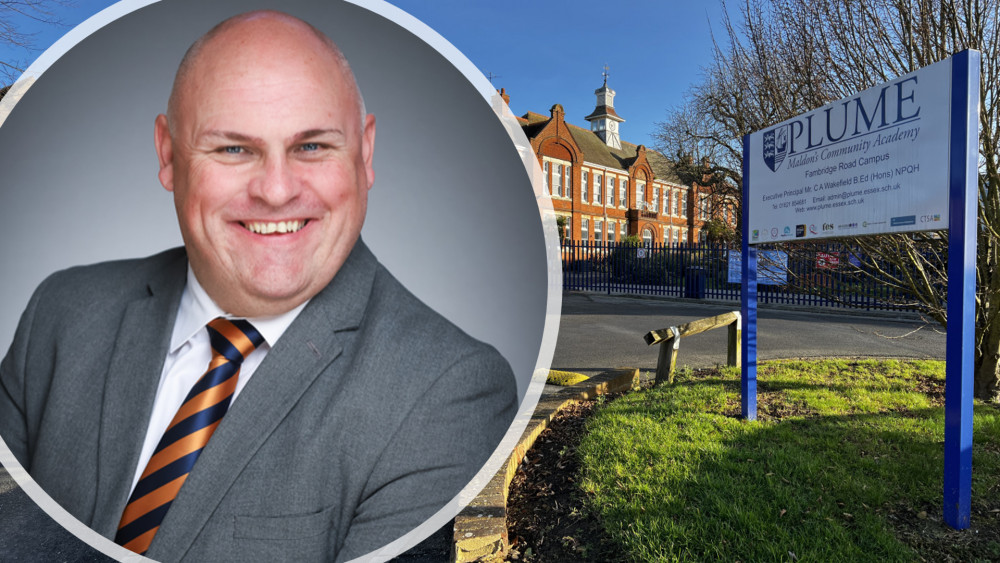 Now looking forward to 'something different' at a new Essex school, Mr Wakefield revealed his current one could have been his last. (Credit: Plume Academy and Ben Shahrabi)