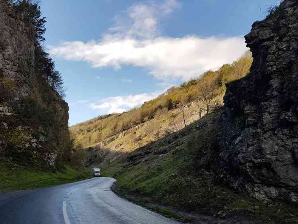 Cheddar Gorge was busy over the bank holiday weekend