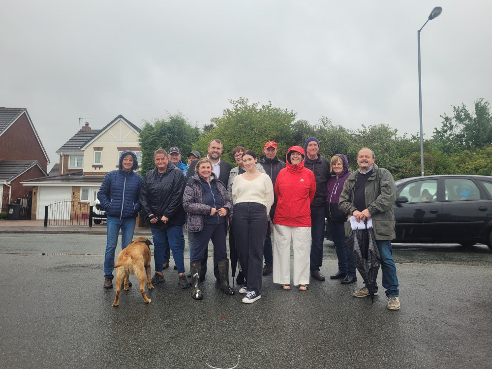 Stoke-on-Trent MP, Jonathon Gullis met with residents who were concerned about housing plans in their local area (LDRS).