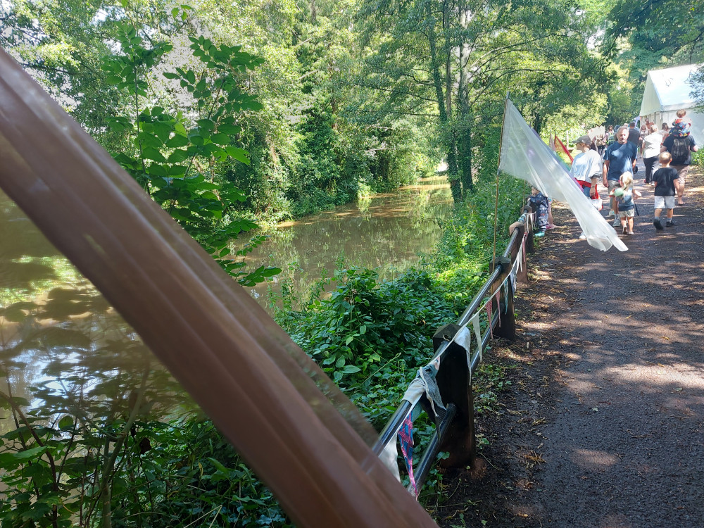 The colourful trail took people down the river to even more activities and fun 