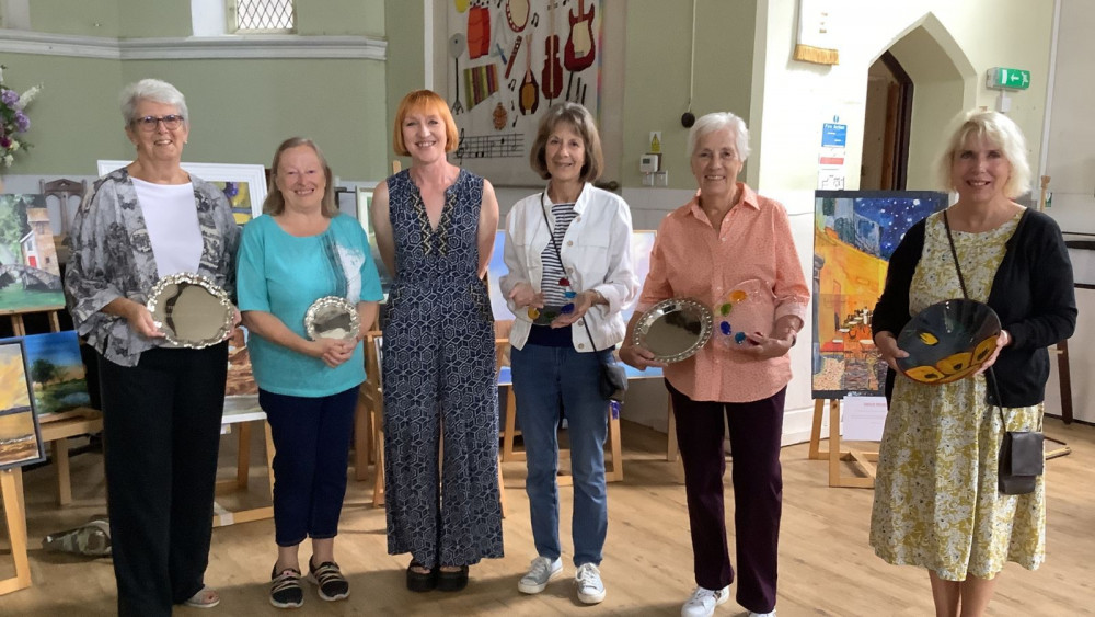 Joan Catto, Mary Nixon, Clare Jenkinson, Marilyn Berry, Jenny Norman, Kim Walker (Dawlish Art Group)