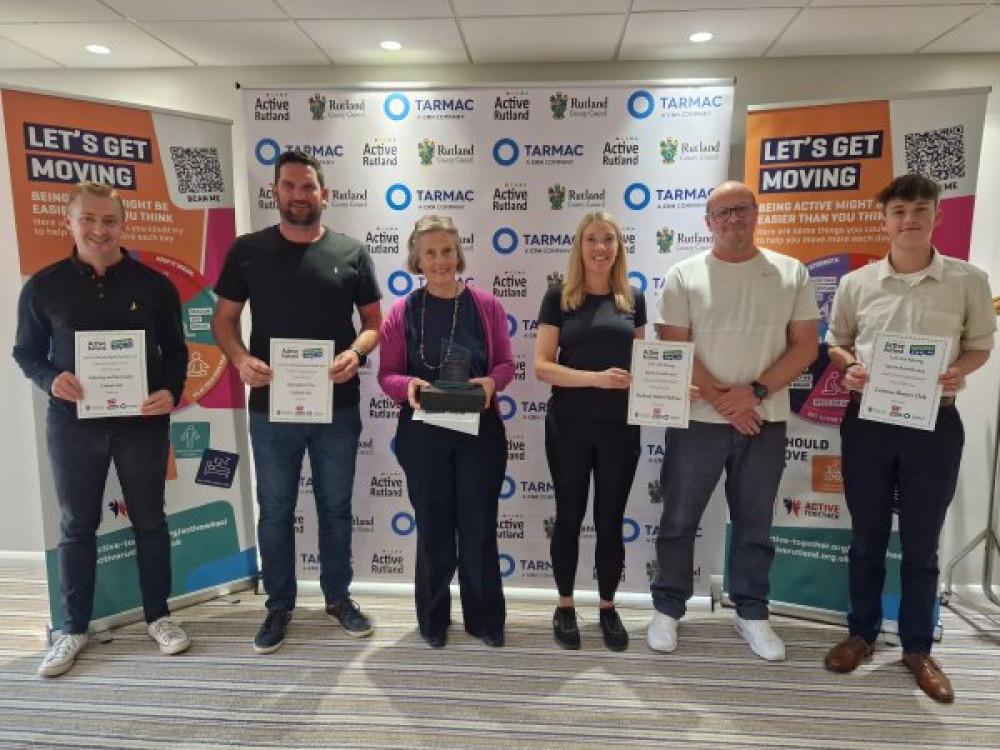 The Let's Get Moving Sports Awards took place in Rutland earlier this month. Image credit: Active Rutland. 