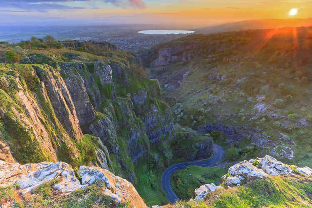 Cheddar Gorge sunset