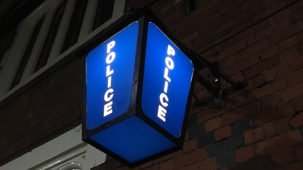 A police lantern at Stoke-on-Trent Rail Station. (Image - Stoke Nub News) 