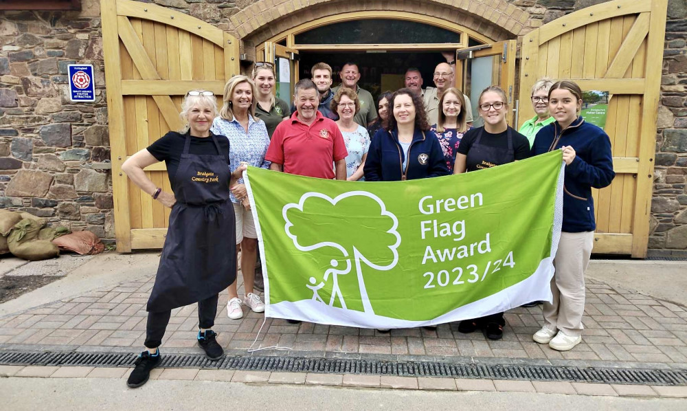 The Bradgate Park team celebrate their Green Flag award