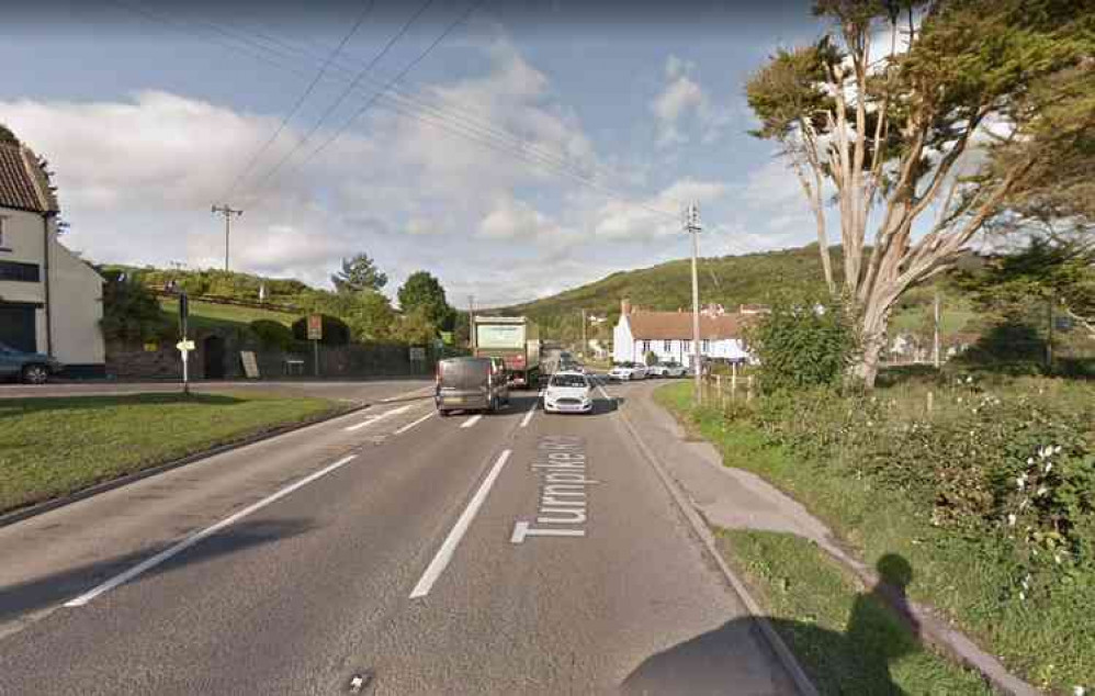 Temporary traffic lights are planned on the main crossroads by the New Inn at Cross (Photo: Google Street View)