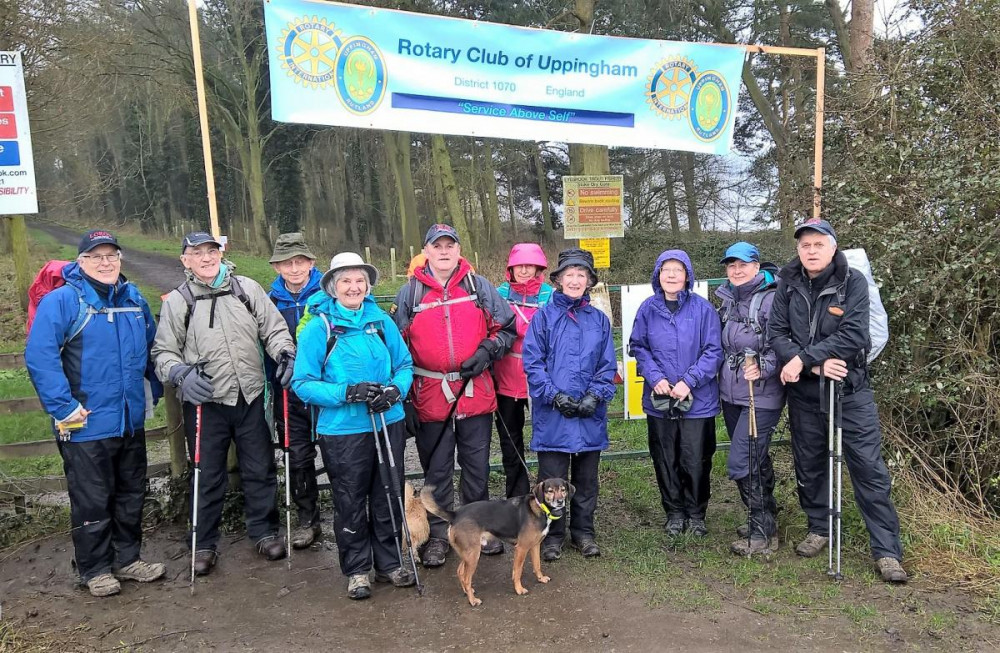 The Rotary Club love getting out and about, come rain or shine. Image credit: The Rotary Club of Uppingham. 