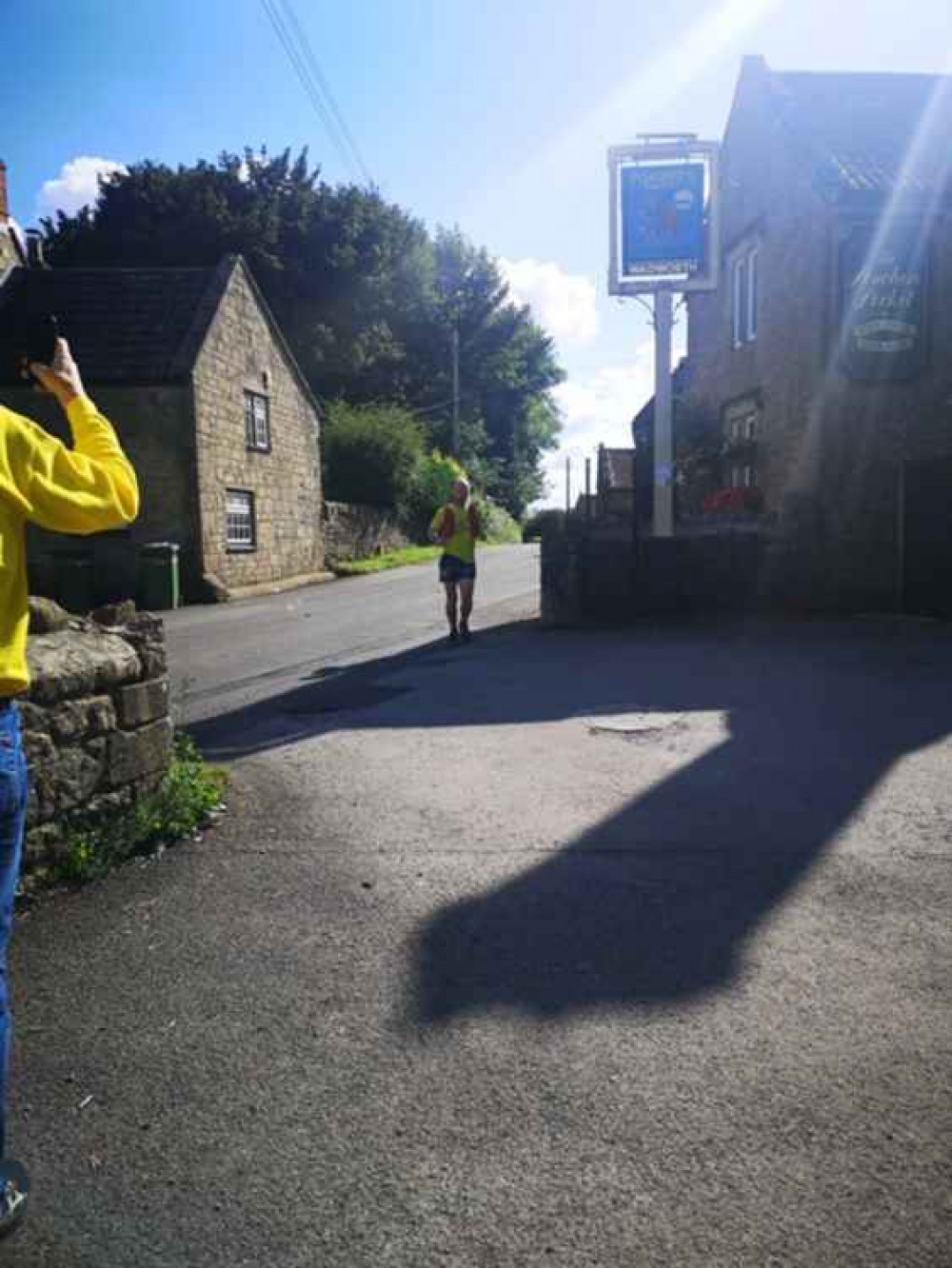 Arriving at the Poacher's Pocket in Chelynch