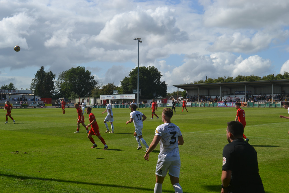 Frome Town FC were still in last season's kit