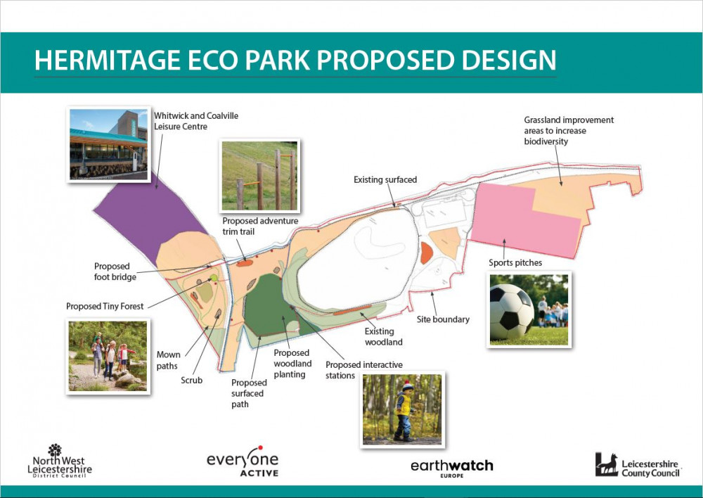 Hermitage eco-park proposed design (image via North West Leicestershire District Council)