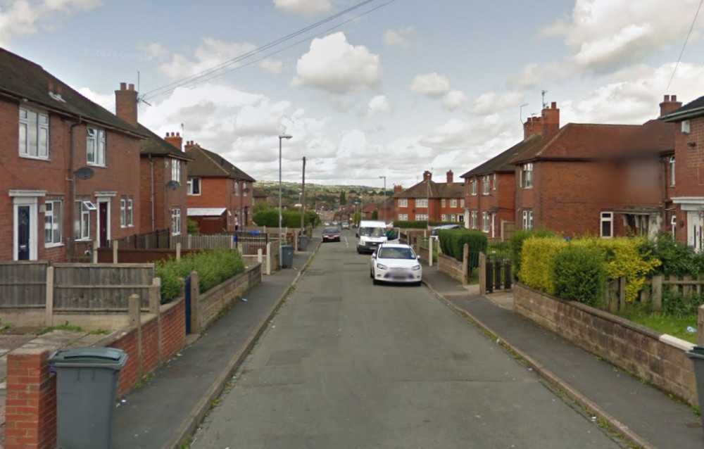 Police and fire crews were called to Sutton Place in Chell Heath yesterday afternoon (Google).