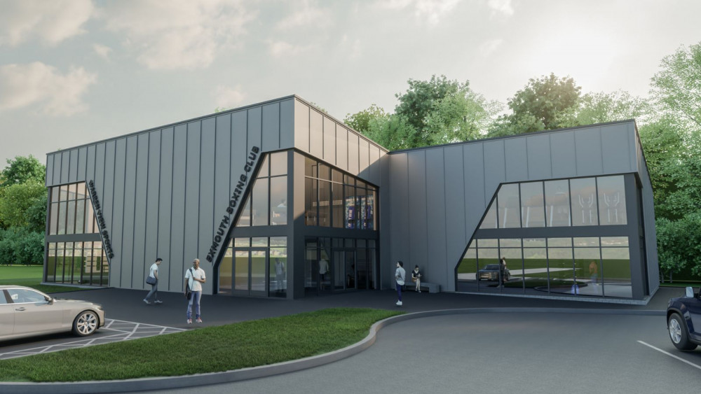 CGI mock-up of proposed new boxing club (Planning documents/ Base Planning Consultants)