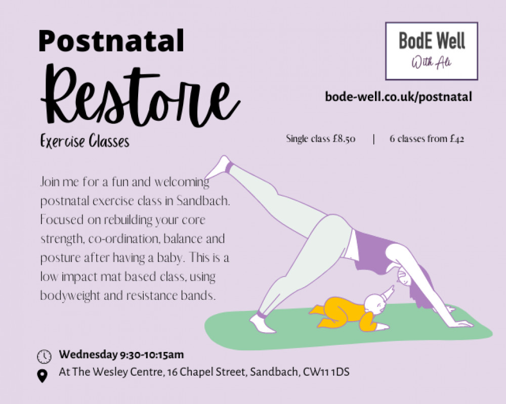 Postnatal Restore Exercise Classes Postnatal Restore Exercise Classes
